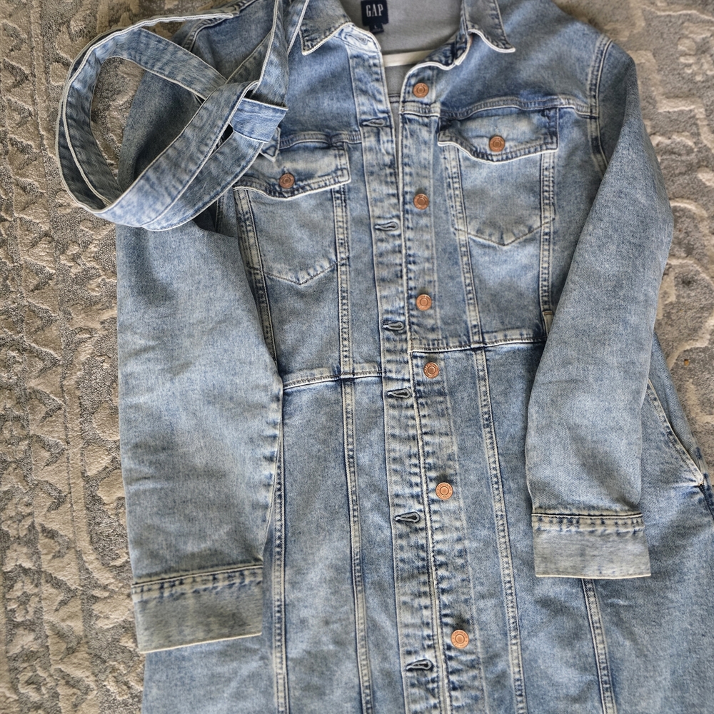 GAP Denim Button-Up Dress